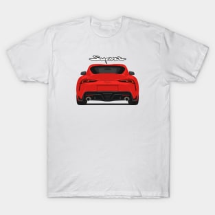 Rear Supra 5th Generation GR A90 red T-Shirt